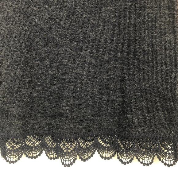 Rewind Crochet Boho Chic Minimalist Hooded Pullover Womens Sweater Size Small - Picture 8 of 12